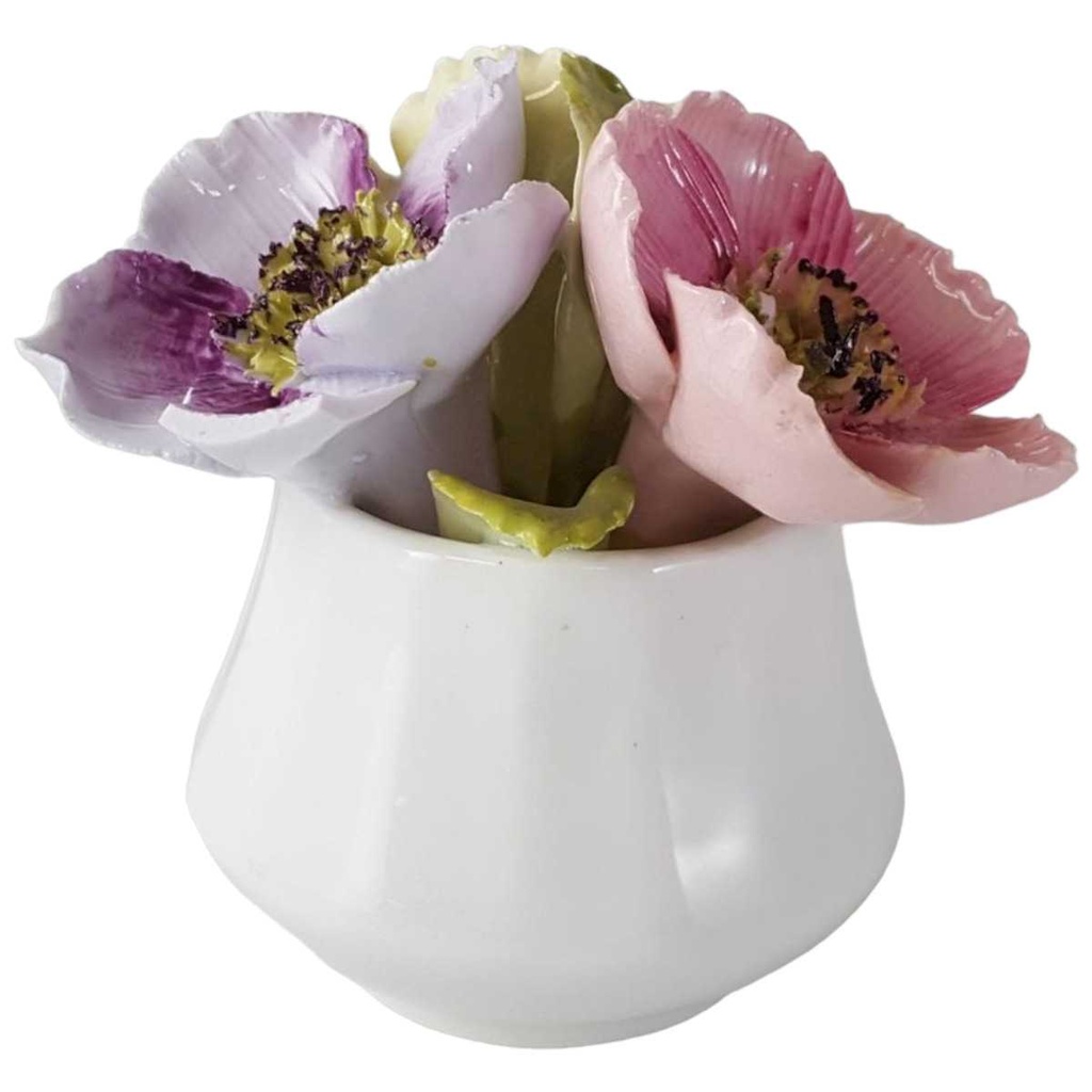 [45812987] Blumentopf Blumenbouquet Freistehend Heathcote Bone China gebraucht - gut