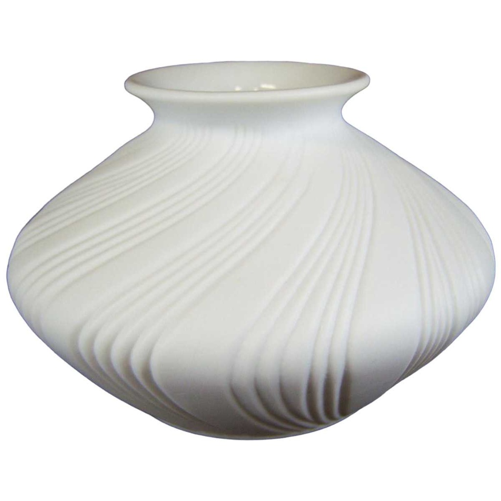 [4581299] Vase mit Signatur 9,8 cm AK Kaiser Porzellan Weiß M.Frey gebraucht - gut