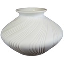 Vase mit Signatur 9,8 cm AK Kaiser Porzellan Weiß M.Frey gebraucht - gut