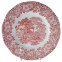 Speiseteller Essteller 24,7 cm Enoch Wedgwood Woodland Rot gebraucht - akzeptabel