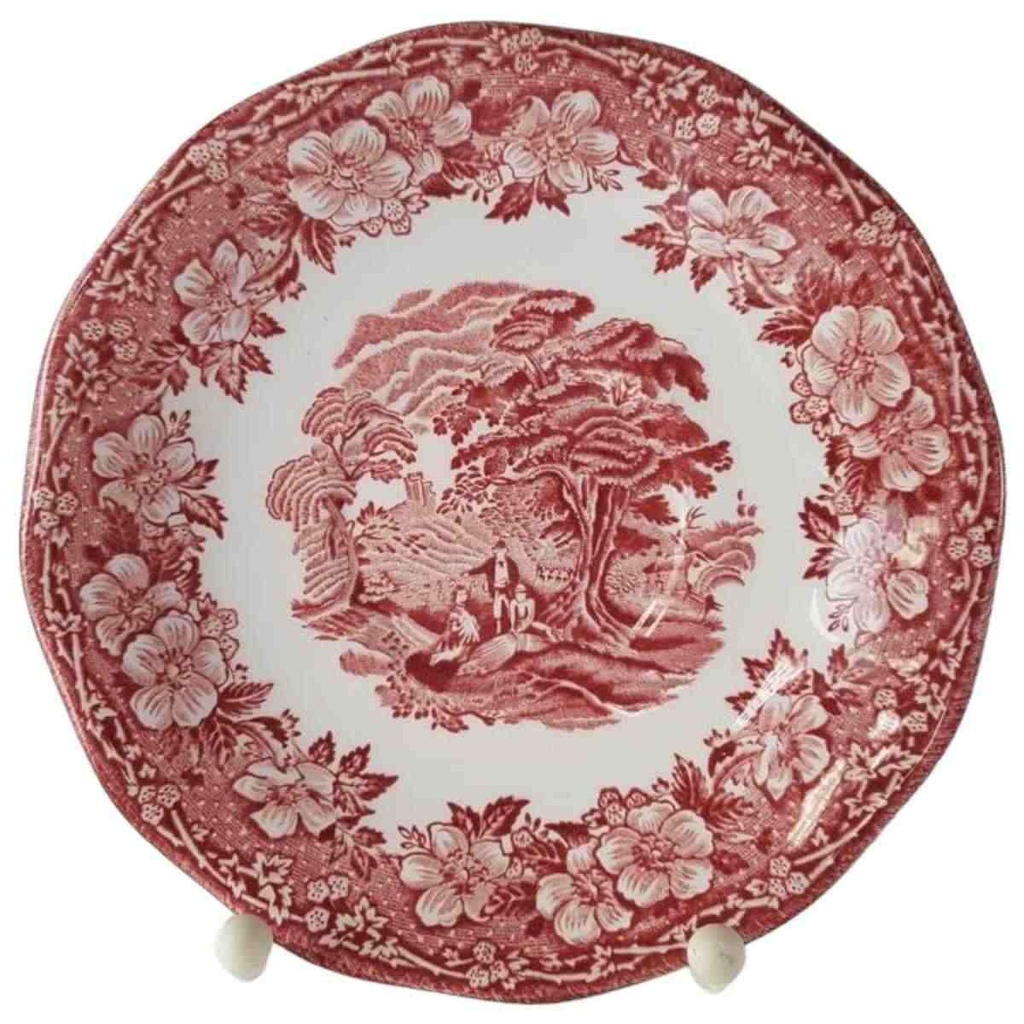Untertasse für Suppe 15,8 cm Enoch Wedgwood Woodland Rot