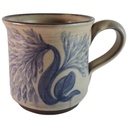 Kaffeetasse Kaffeebecher handbemalt Willer Keramik gebraucht - sehr gut