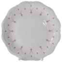 Kuchenteller Dessertteller Frühstücksteller 19,7 cm Schirnding Bavaria Opera rosa Dekor gebraucht - gut