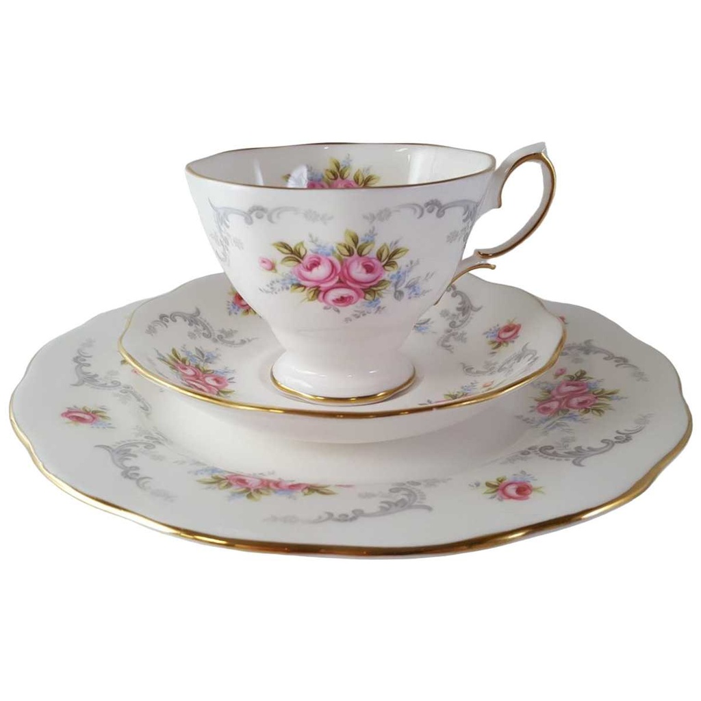 [45813123] Kaffeegedeck 3tlg Royal Kent Rosendekor gebraucht - sehr gut