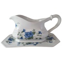 Sauciere mit Teller 2tlg Villeroy & Boch Gallo Leonardo Marie Claire Veilchenblüten gebraucht - gut