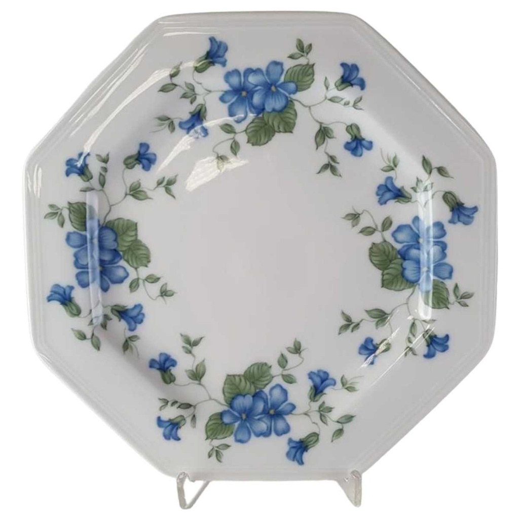 [45813183] Kuchenteller Dessertteller Frühstücksteller 21,8 cm Villeroy & Boch Gallo Leonardo Marie Claire Veilchenblüten gebraucht - sehr gut