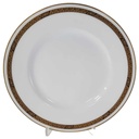 Kuchenteller Dessertteller Frühstücksteller 20,6 cm Hutschenreuther Hohenberg Dekor Schwarz Gold gebraucht - gut