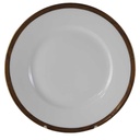Kuchenteller Dessertteller 19,3 cm Hutschenreuther Hohenberg Dekor Schwarz Gold gebraucht - gut