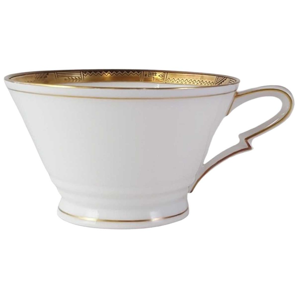 [45813228] Teetasse Tasse Hutschenreuther Hohenberg Dekor Schwarz Gold gebraucht - gut