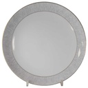 Speiseteller Essteller 25 cm Königl. pr. Tettau Ria 1347 grauer Rand gebraucht - akzeptabel