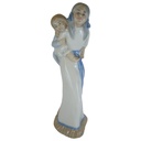 Sanbo Porzellan Figur Skulptur Statue zwei Mädchen mehrfarbig H 25 cm