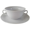Suppentasse mit Untertasse Thun Czech Republic Weiß gebraucht - sehr gut