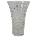 Vase Blumenvase Tischvase Kristall geometrisch geschliffen H 15,5 cm