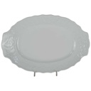 Fleischplatte Fleischplette 31,8x21,5 cm Mitterteich Princess Weiß gebraucht - gut