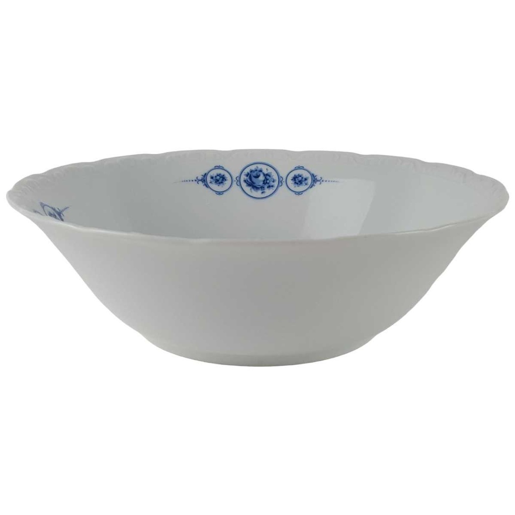 Schale 22,3 cm Mitterteich blau Rosen gebraucht - gut
