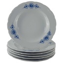 Suppenteller 22,7 cm Mitterteich blau Rosen gebraucht - gut