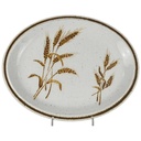 Servierplatte Fleischplatte 29,4x23,9 cm Royal Tudor Wheat gebraucht - gut