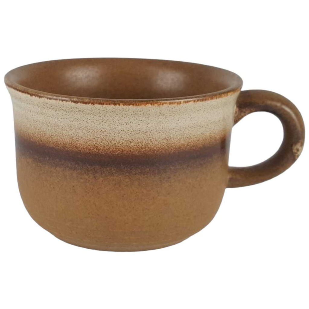 Kaffeetasse Tasse Gerz Dekor graubraun Gerzit braun