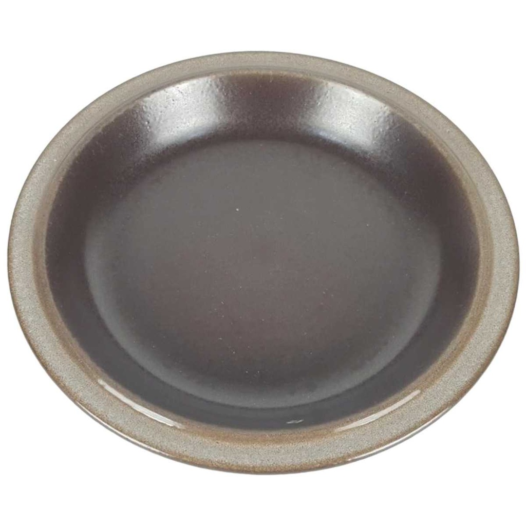 Suppenteller 22 cm Gerz Dekor graubraun Gerzit braun gebraucht - akzeptabel
