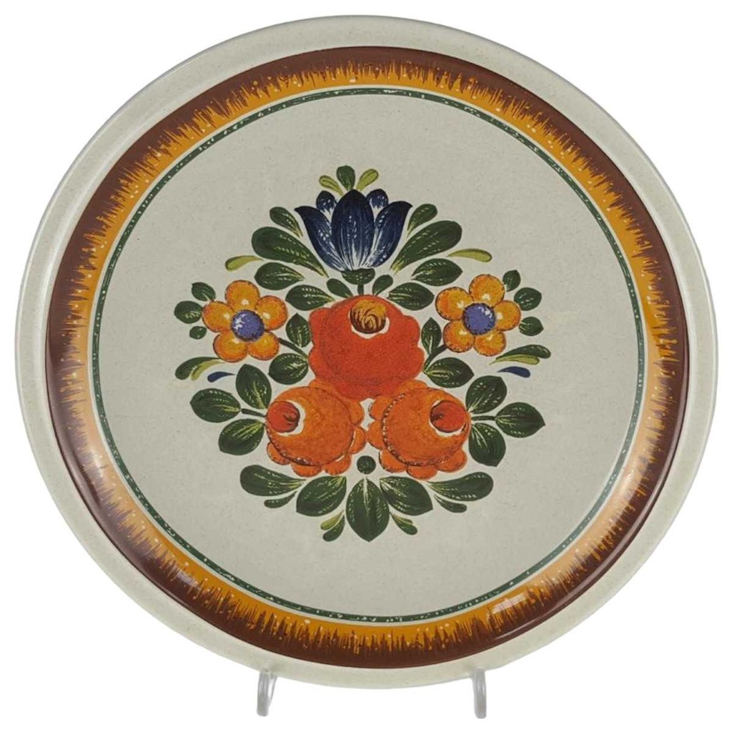 Speiseteller Essteller 24,5 cm Winterling Röslau bunte Blumen gebraucht - gut