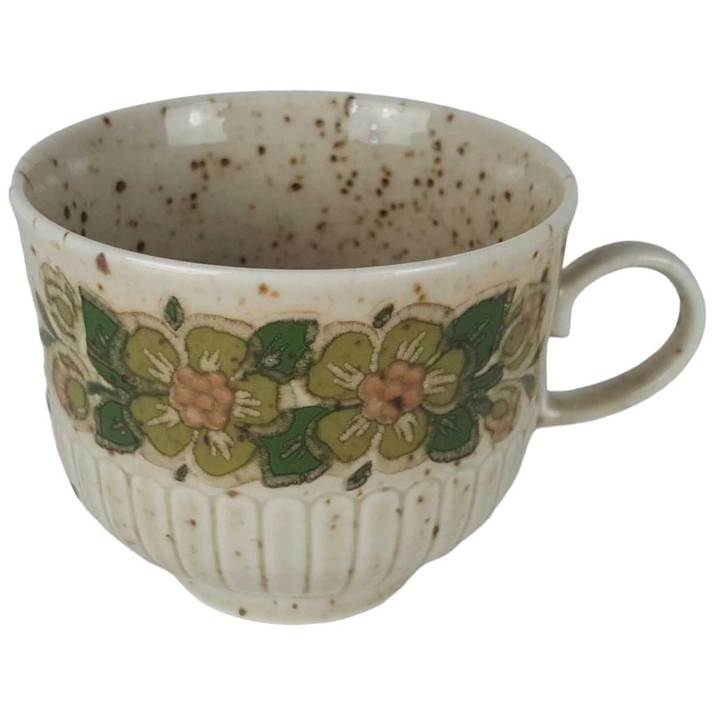 [458133115] Kaffeetasse Tasse Winterling Marktleuthen Blumenmotiv grün gebraucht - sehr gut