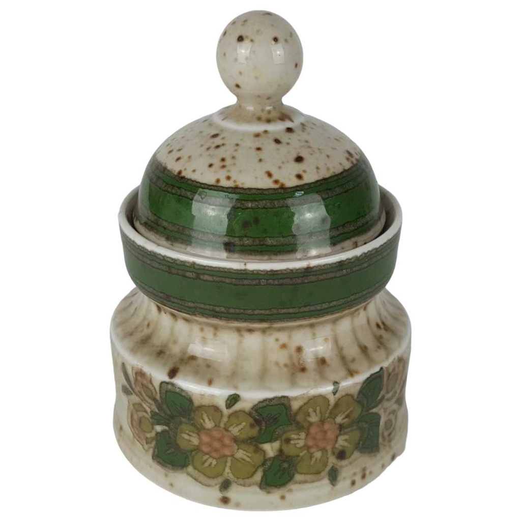 [458133116] Zuckerdose Winterling Marktleuthen Blumenmotiv grün gebraucht - sehr gut