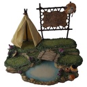 Friends Of The Feather by Enesco 1994 Feld mit See und Wigwam