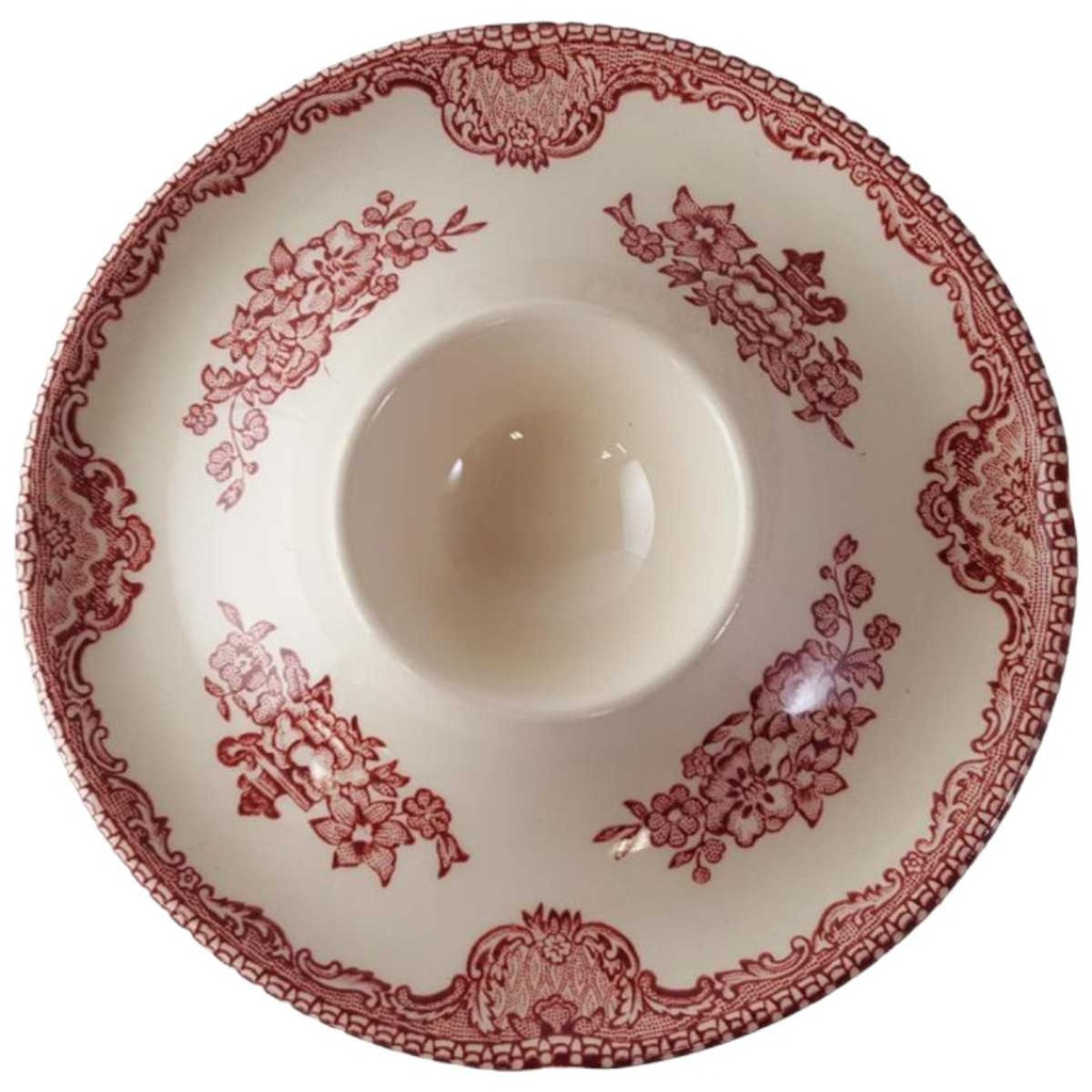 [45813315] Eierbecher mit Schalenablage Johnson Bros Old Britain Castles Rot