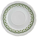 Untertasse für Suppe 17,2 cm Mitterteich Form 110 Streublume grün gebraucht - gut