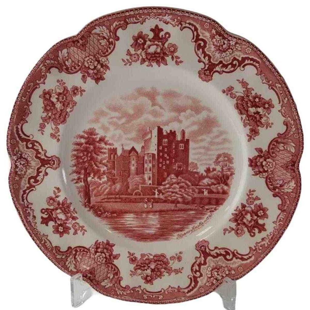 Speiseteller Essteller 25 cm Johnson Bros Old Britain Castles Rot