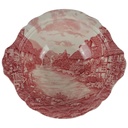 Schüssel Servierschüssel 25 cm Johnson Bros Olde English Countryside Rot gebraucht - sehr gut