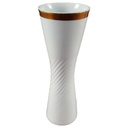 Vase Blumenvase Goldrand 21 cm Hutschenreuther Weiß Selb gebraucht - gut