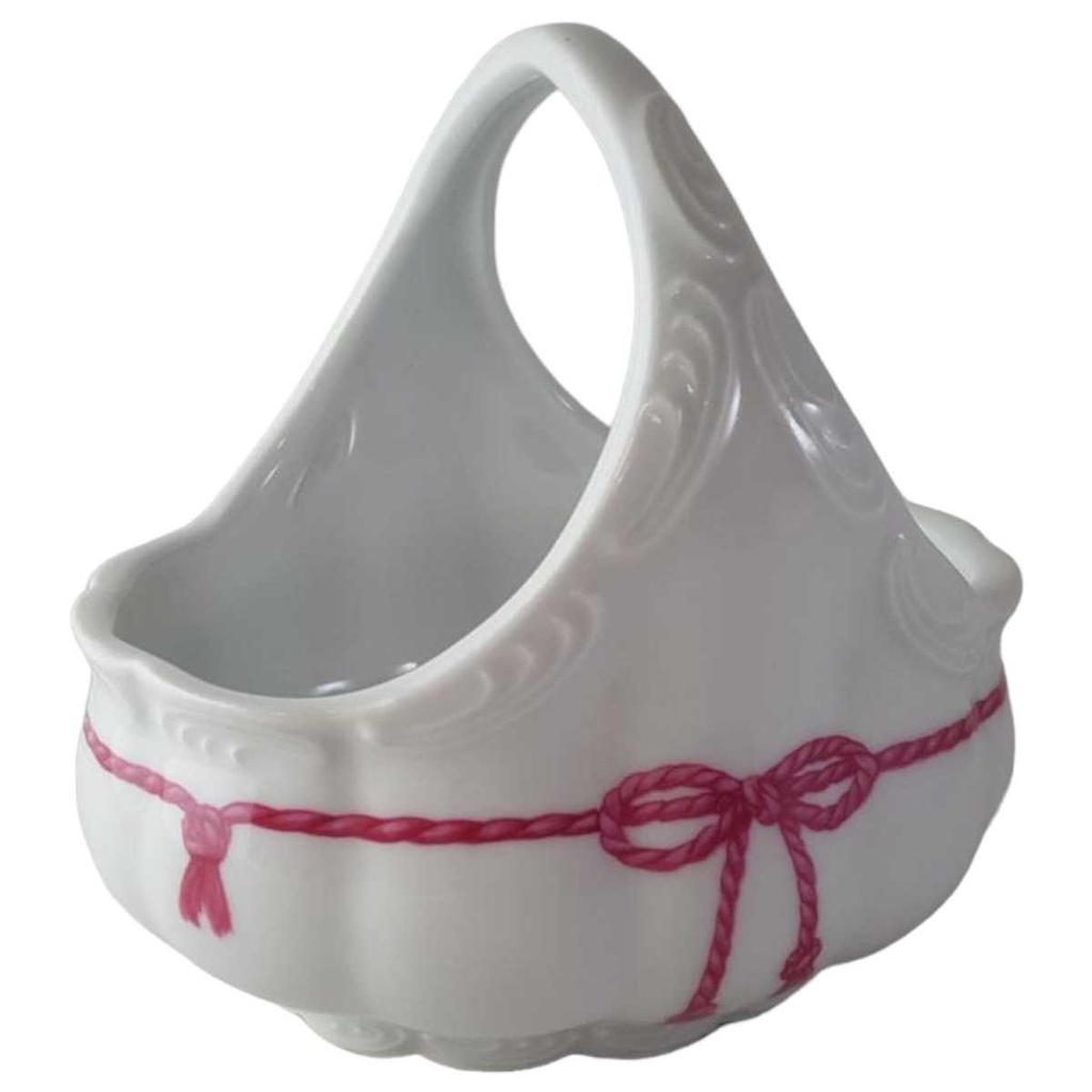 Schale Henkelkorb Royal KPM Bavaria Rosa gebraucht - sehr gut