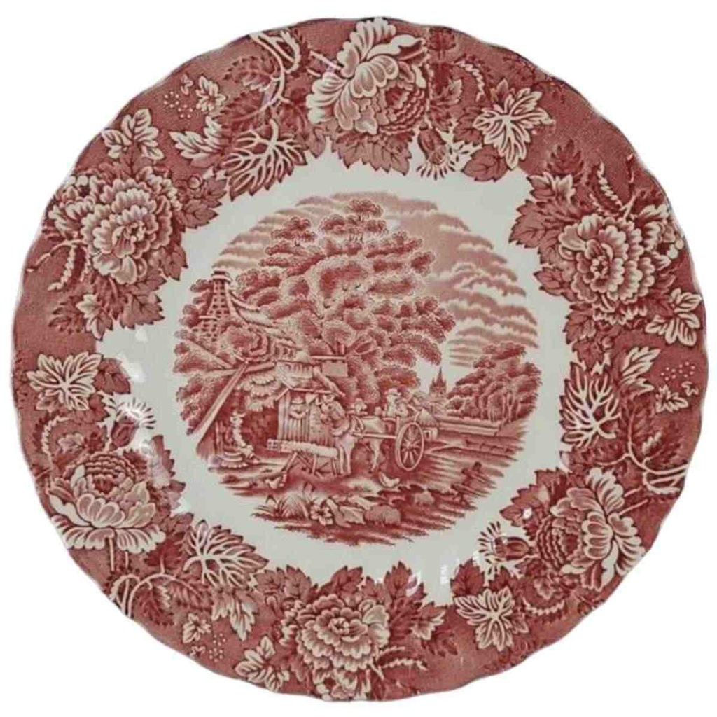 [458133423] Kuchenteller Dessertteller 20 cm Wood & Sons England English Scenery Rot gebraucht - sehr gut