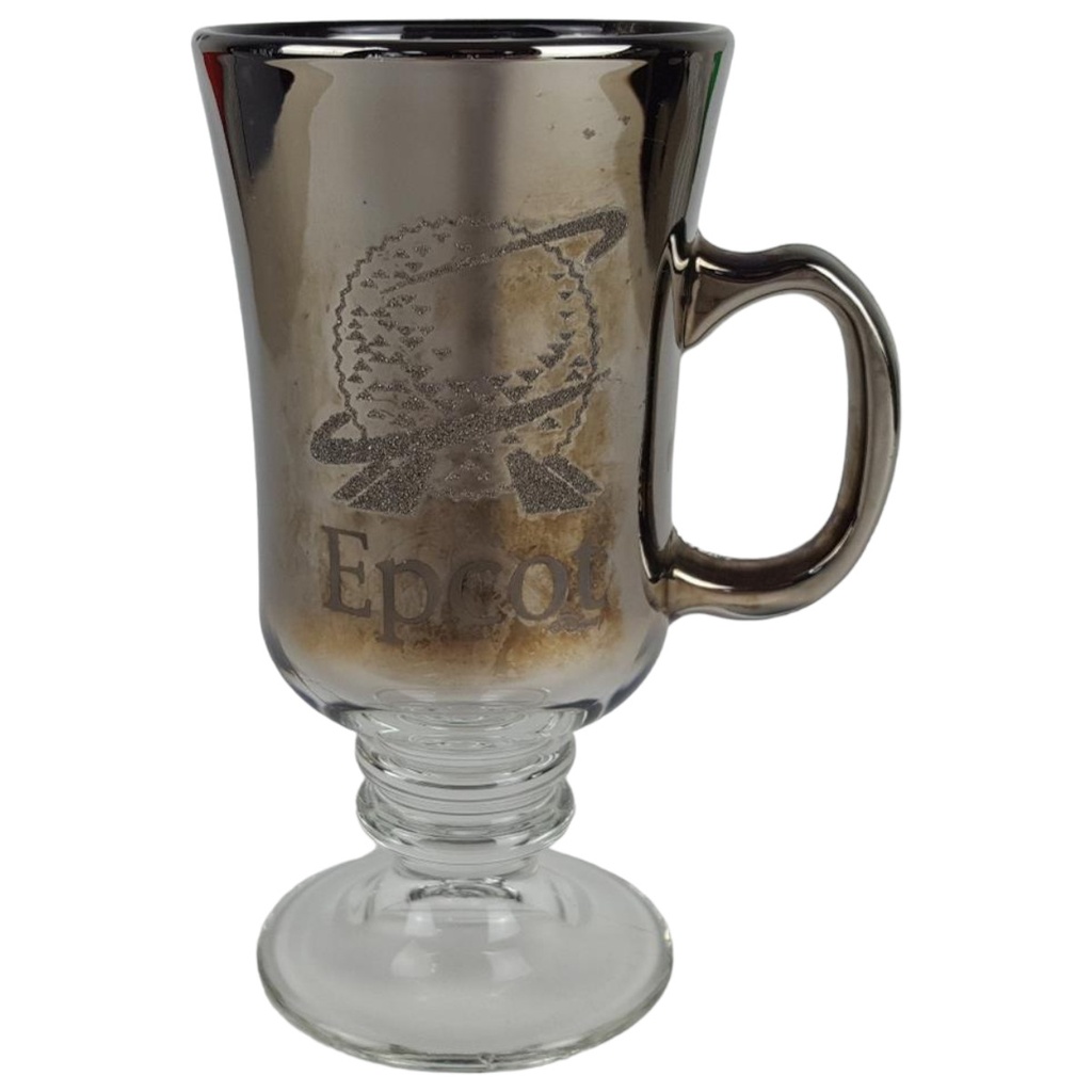 [458133564] Epcot Disney Glastasse Kakaotasse Glas Kakaobecher H 14,6 D 7,4 cm