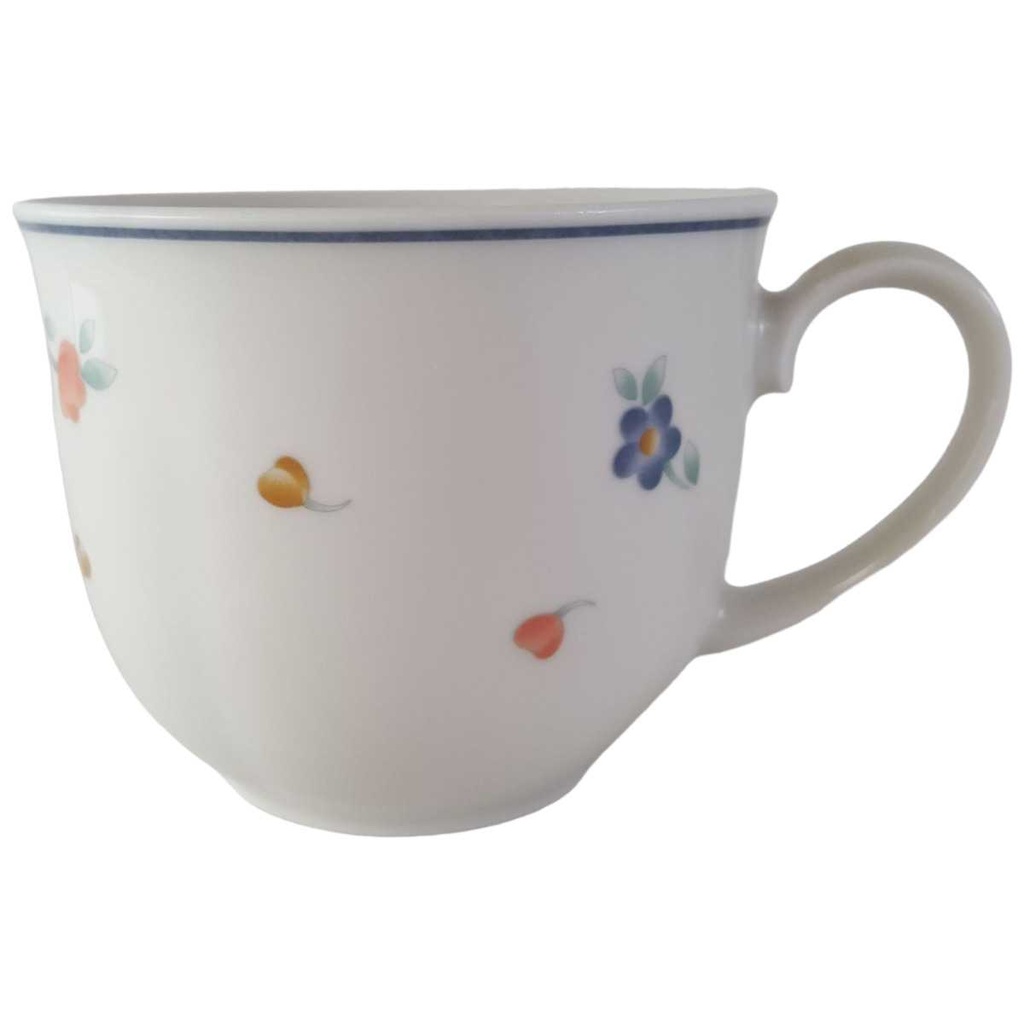 [45813369] Kaffeetasse Tasse Mitterteich Form 2250 Stefanie Blümchen Blaurand gebraucht - neuwertig