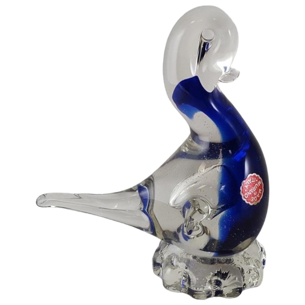 [45813410] Made in Murano Italy Glas Figur Vogel Ente H 14,6 cm