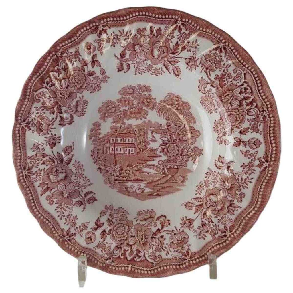 [45813421] Suppenteller 22,2 cm Myott Tonquin Rot gebraucht - sehr gut