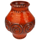 Blumenvase 20 cm Jasba Keramik Orange gebraucht - gut