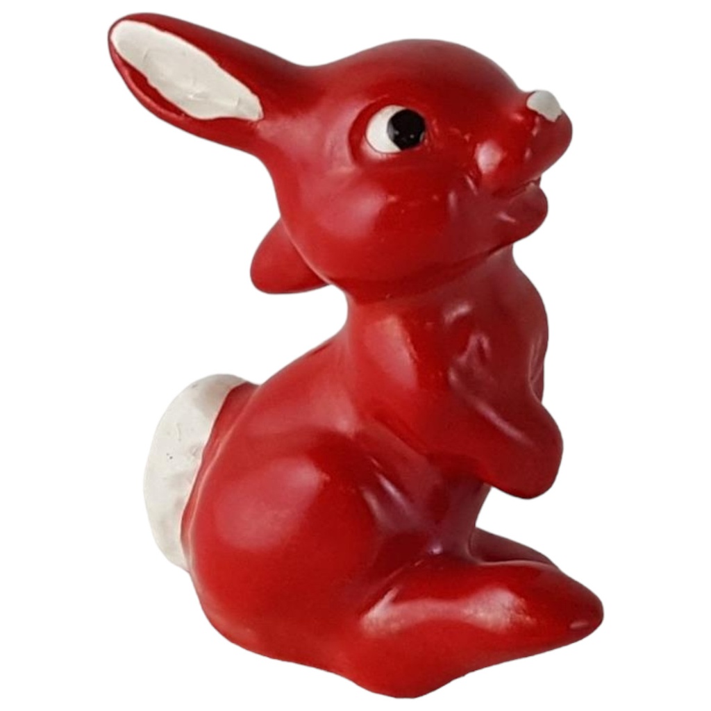 Figur Figürchen Sammelobjekt Disney Hase Bunny Klopfer Rot-weiß 131 H 5 cm
