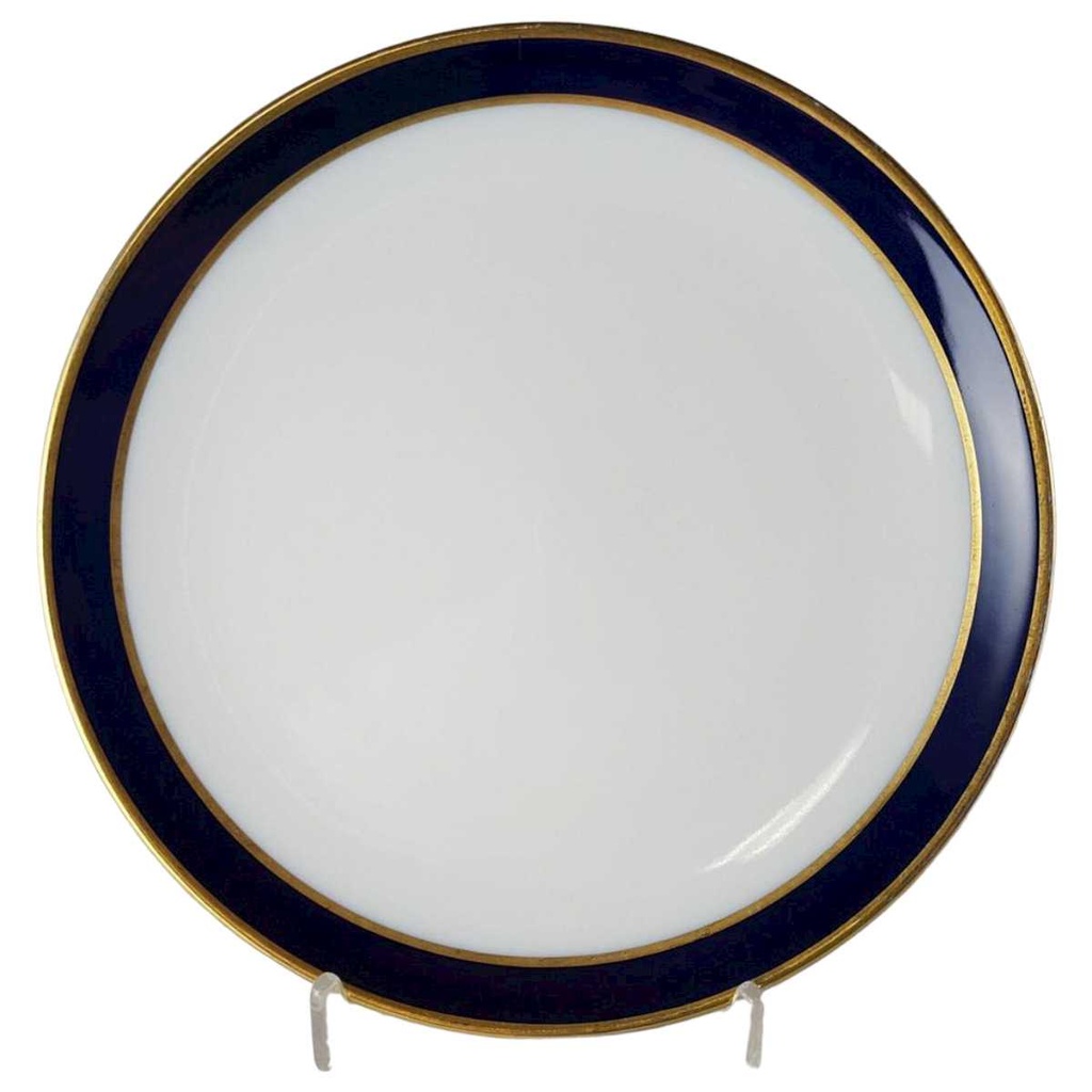Kuchenteller Dessertteller Frühstücksteller Goldrand 18,8 cm Schumann Arzberg Form 1700 Echt Cobalt mit