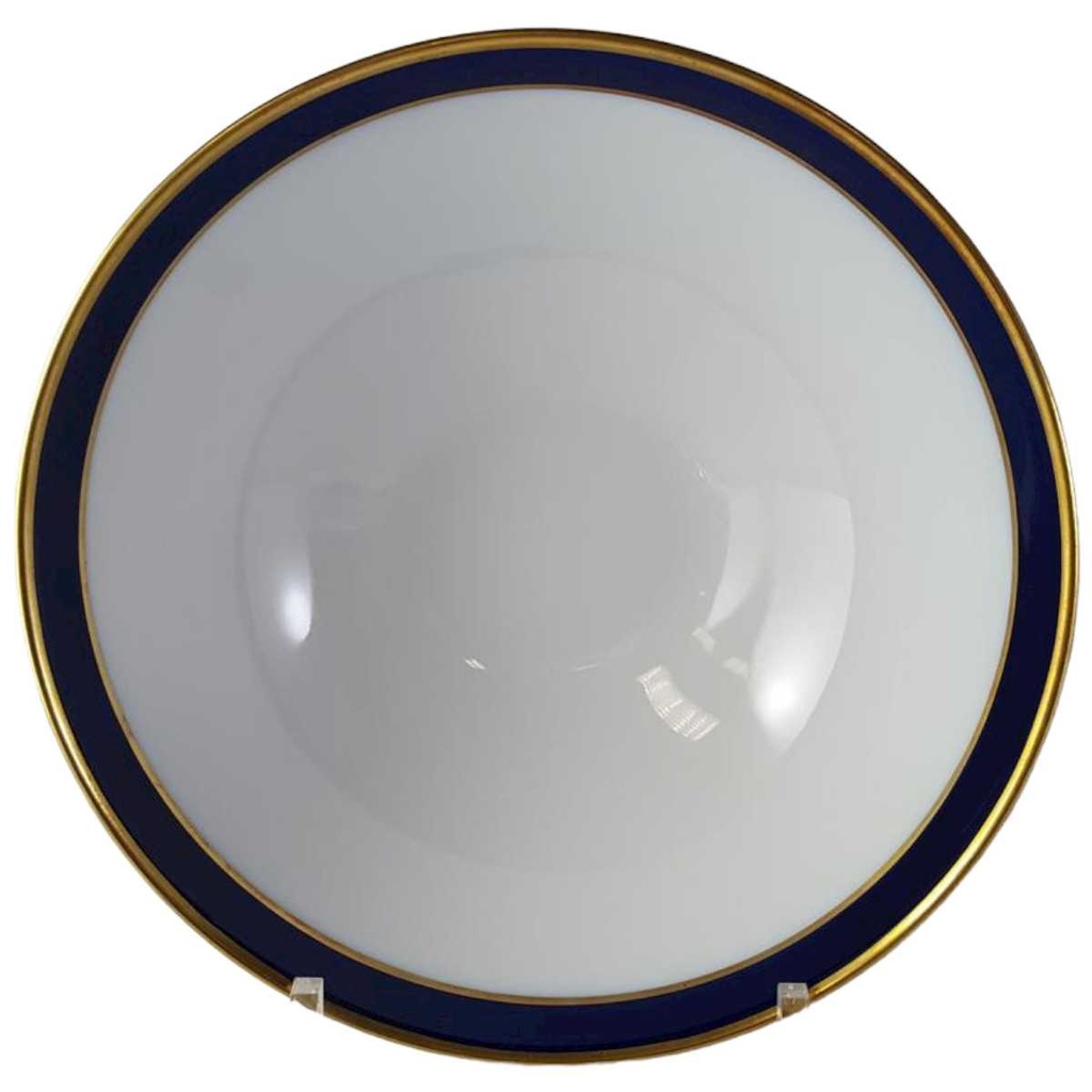 Schüssel Servierschüssel Goldrand 21,4 cm Schumann Arzberg Form 1700 Echt Cobalt mit