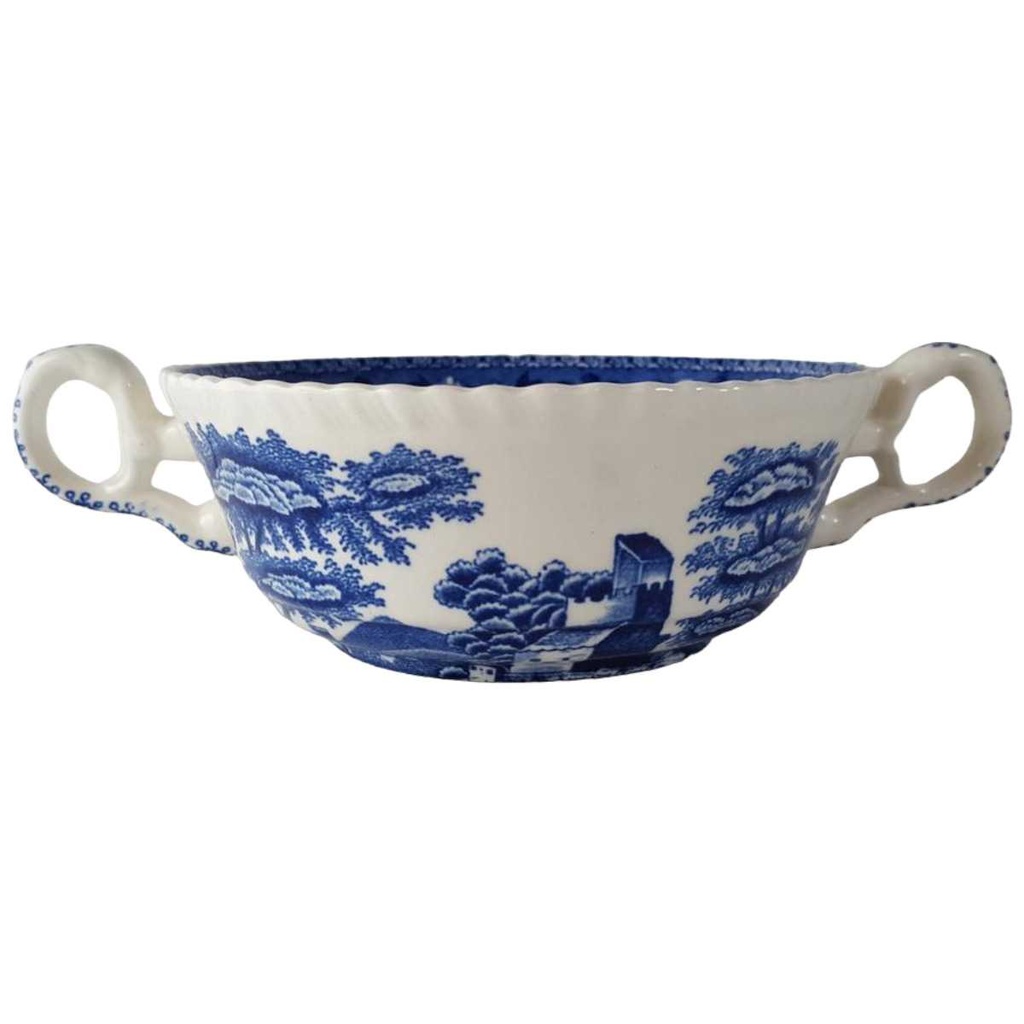 Suppentasse Spode Copeland Blau Tower gebraucht - gut