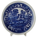Untertasse für Suppe 18 cm Spode Copeland Blau Tower gebraucht - gut