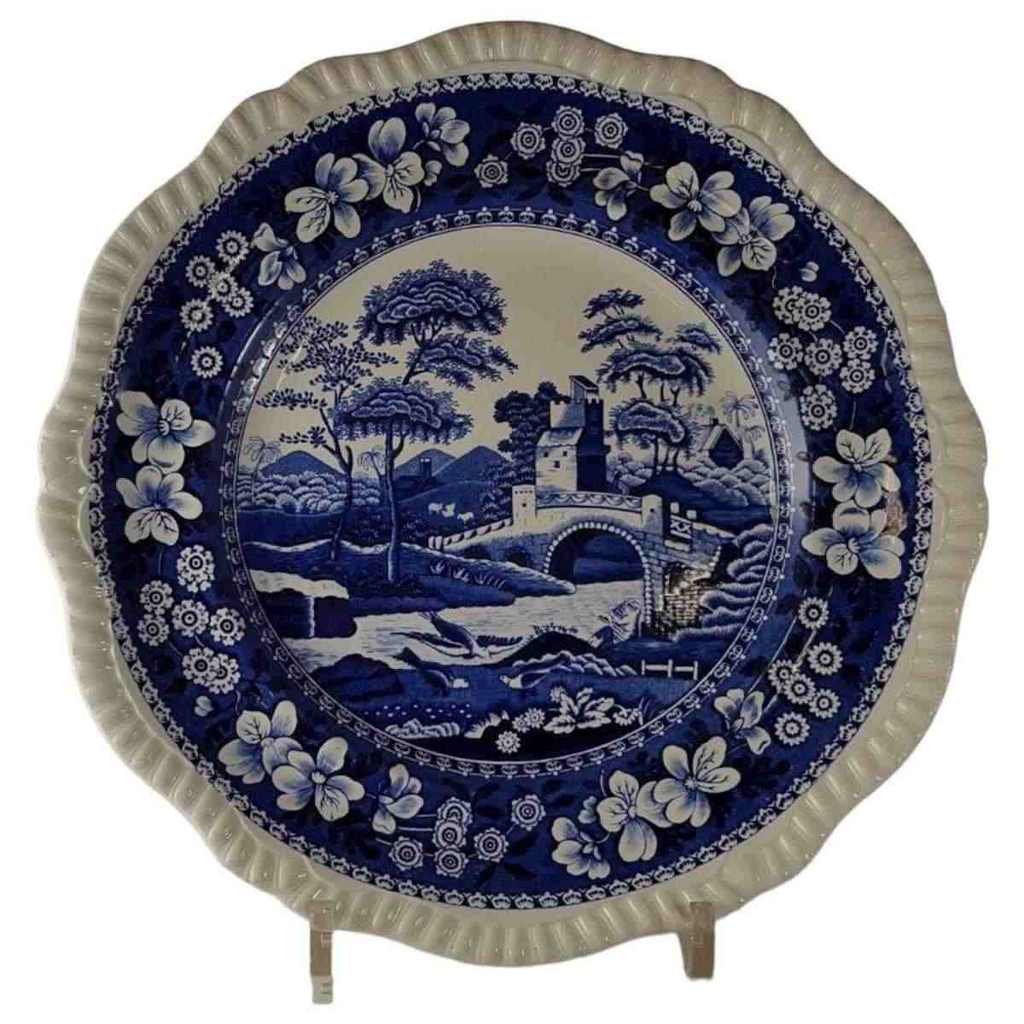 [45813554] Speiseteller Essteller 27 cm Spode Copeland Blau Tower gebraucht - gut