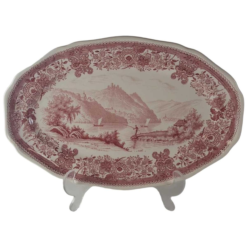 [45813561] Fleischplatte 30,3x20 cm Villeroy & Boch Burgenland Rot gebraucht - gut