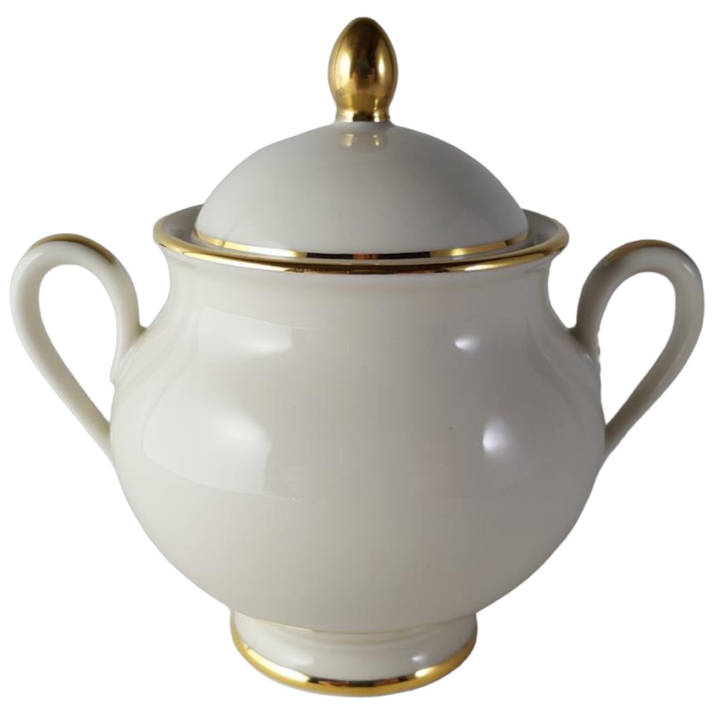 Zuckerdose Fürstenberg Fürstin Goldring 2422