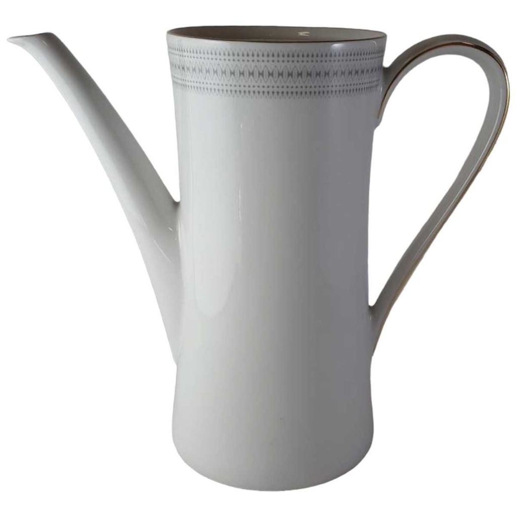 Kaffeekanne ohne Deckel 1,25 L Mitterteich Form 690 graues Muster gebraucht - gut