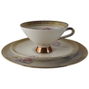 Sammelgedeck 3tlg Winterling Marktleuthen Blumenmotiv bunt gebraucht - gut