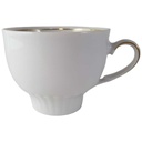 Kaffeetasse Tasse Golddekor Mitterteich Form 527 weiß mit